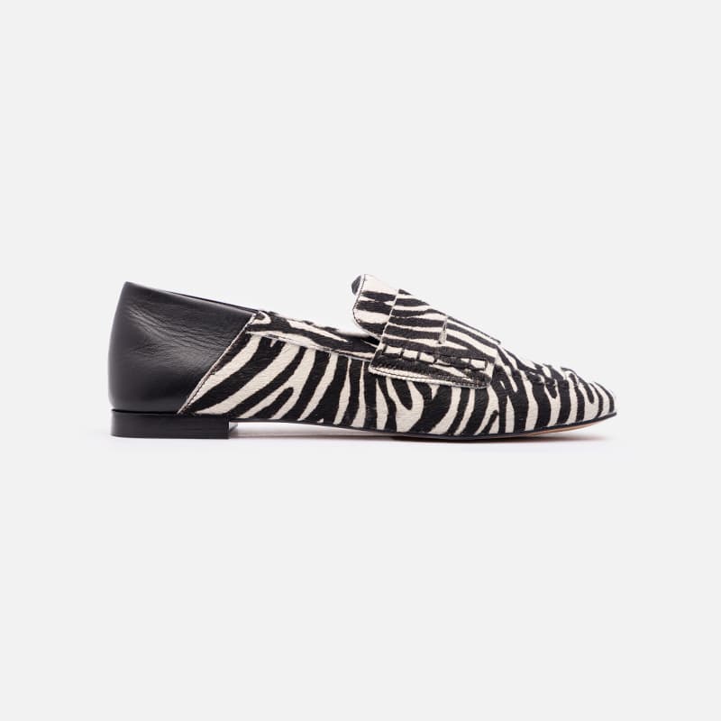 LOAFER SLIPPER PELO ZEBRA
