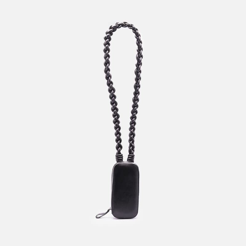 BOLSA ESTOJO TRENZA PRETO