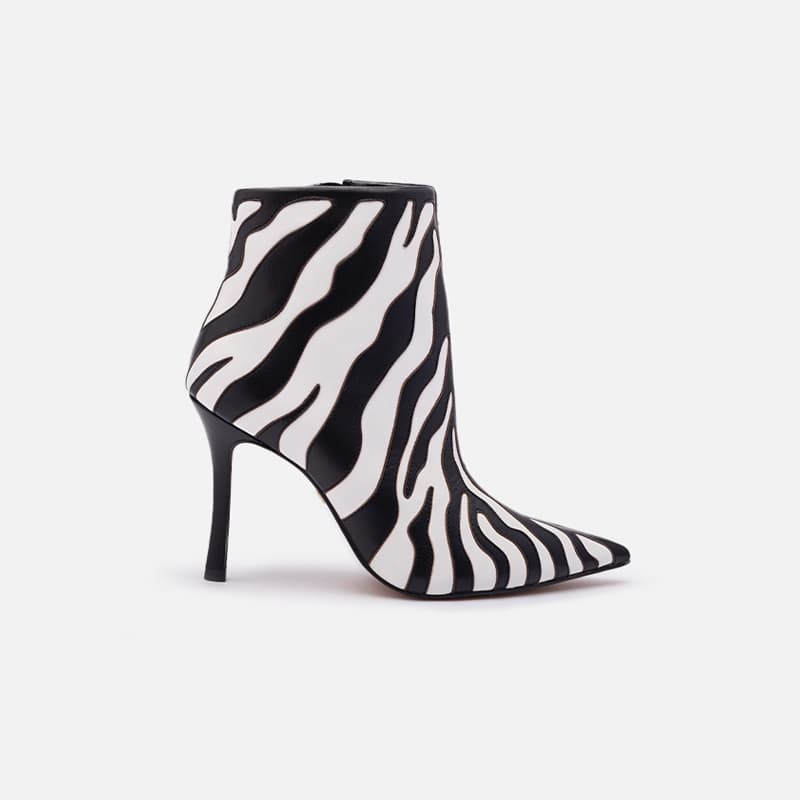 BOTA ZEBRA PRETO E BRANCO