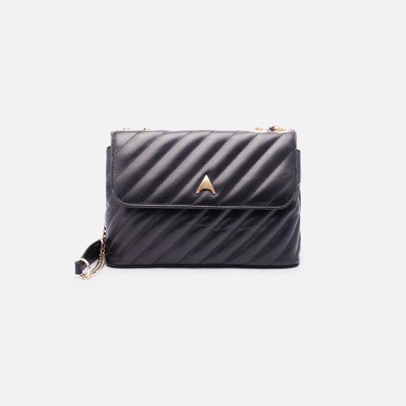 BOLSA EM COURO PRETO