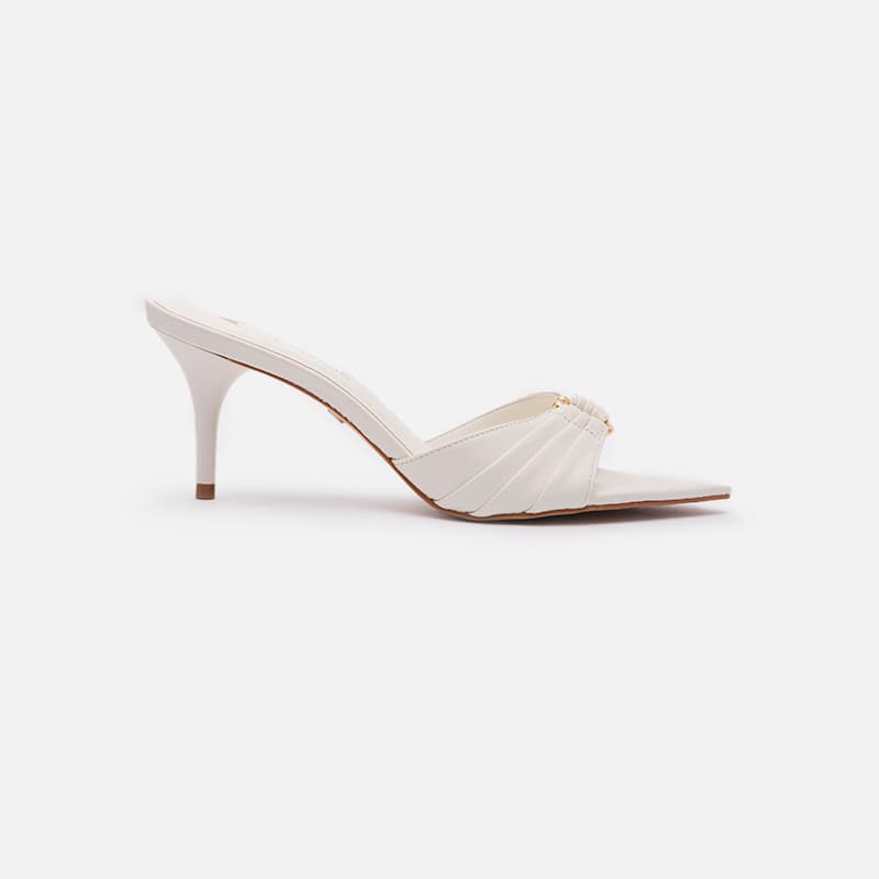 MULE EM COURO BRANCO