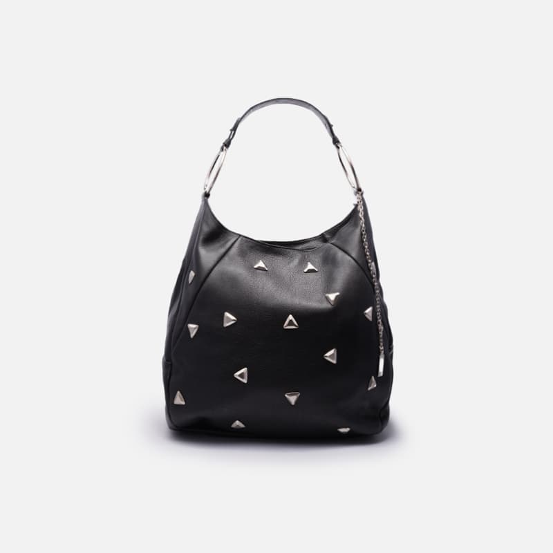 BOLSA EM COURO PRETO